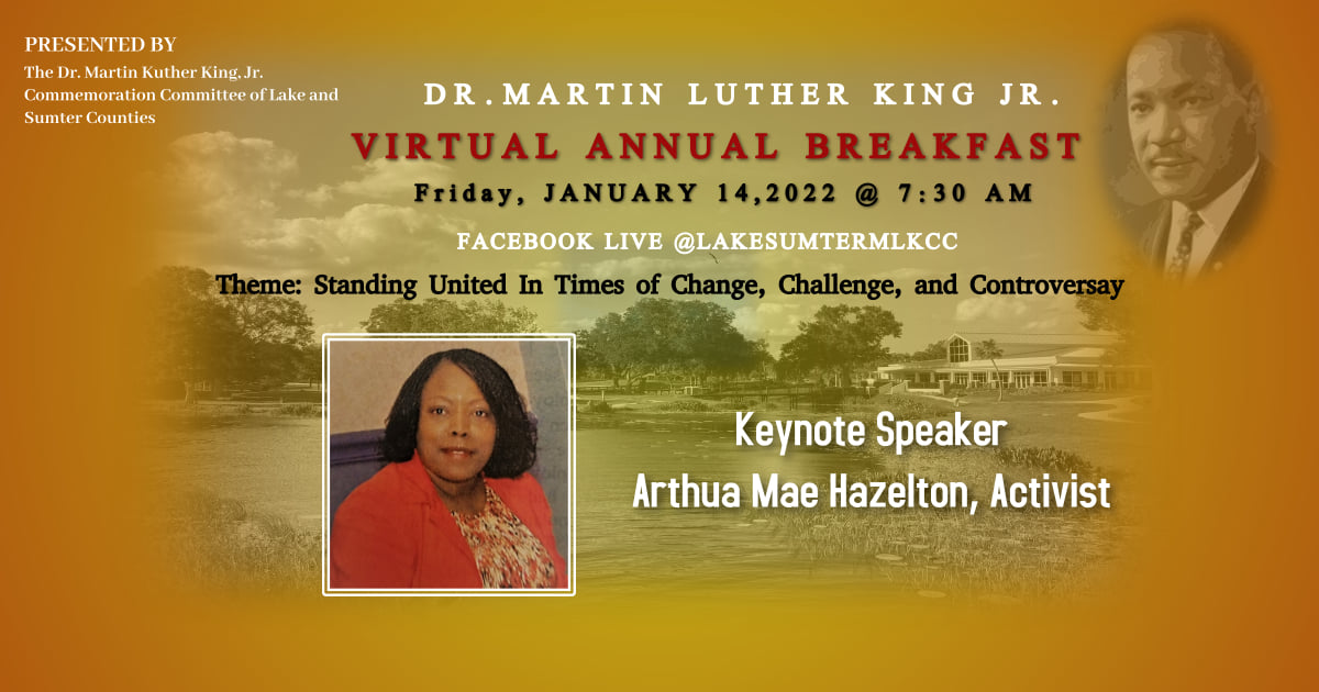 MLK Breakfast Virtual Event Flyer
